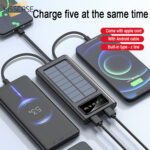 Solar Power Bank 20000mAh External Battery Fast Charger
