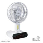 DP 7624 Rechargeable Table Touch Fan With Lamp