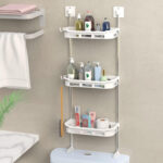 3 Tier Toilet Tank Top Storage Rack Wall Mounted