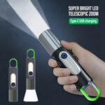 Multifunctional LED Flashlight XST-836 USB Rechargeable