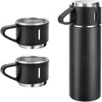 RFV1 Stainless Steel Vacuum Flask with 3 Steel Cups