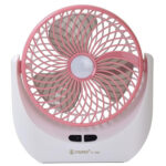 JY-SUPER Rechargeable USB Mini Desktop Table Fan with LED Light (JY-1880)