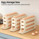 Large Capacity Auto Eggs Rolling Shelf Fridge Egg Storage Box