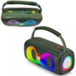ET-312 Wireless Portable Deep Bass Speaker FM Radio LED Light