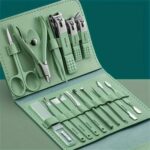 16Pcs Nail Clipper Set Stainless Steel Pedicure Trimmer