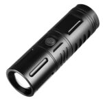 Aluminum Alloy T40 LED Zoom Outdoor Camping Flashlight USB Rechargeable - MC119