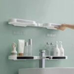 180 Degree Corner Rotating Bathroom Organizer-KD098