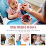2Pcs Cute Baby Spoons Set Essential Silicone Feeding Spoons-BC023
