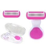 Pink 6-Layer Lady Portable Shaver Travel Set-HB038