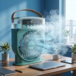 Ice Cool Air Cooler Mist Fan Rechargeable Household Small Air Conditioner