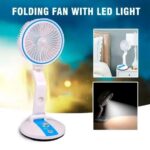 LR-2018 Table Fan Small Portable Desktop Fan with Light